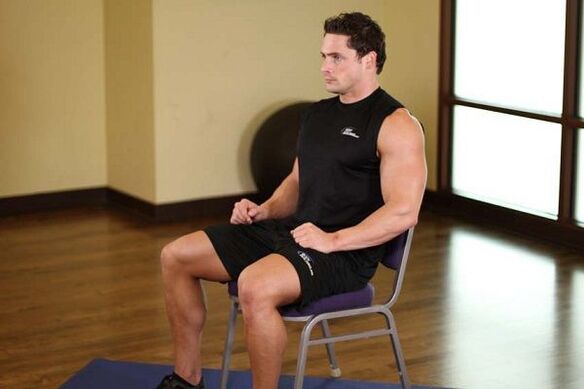 exercises sitting on a chair for power